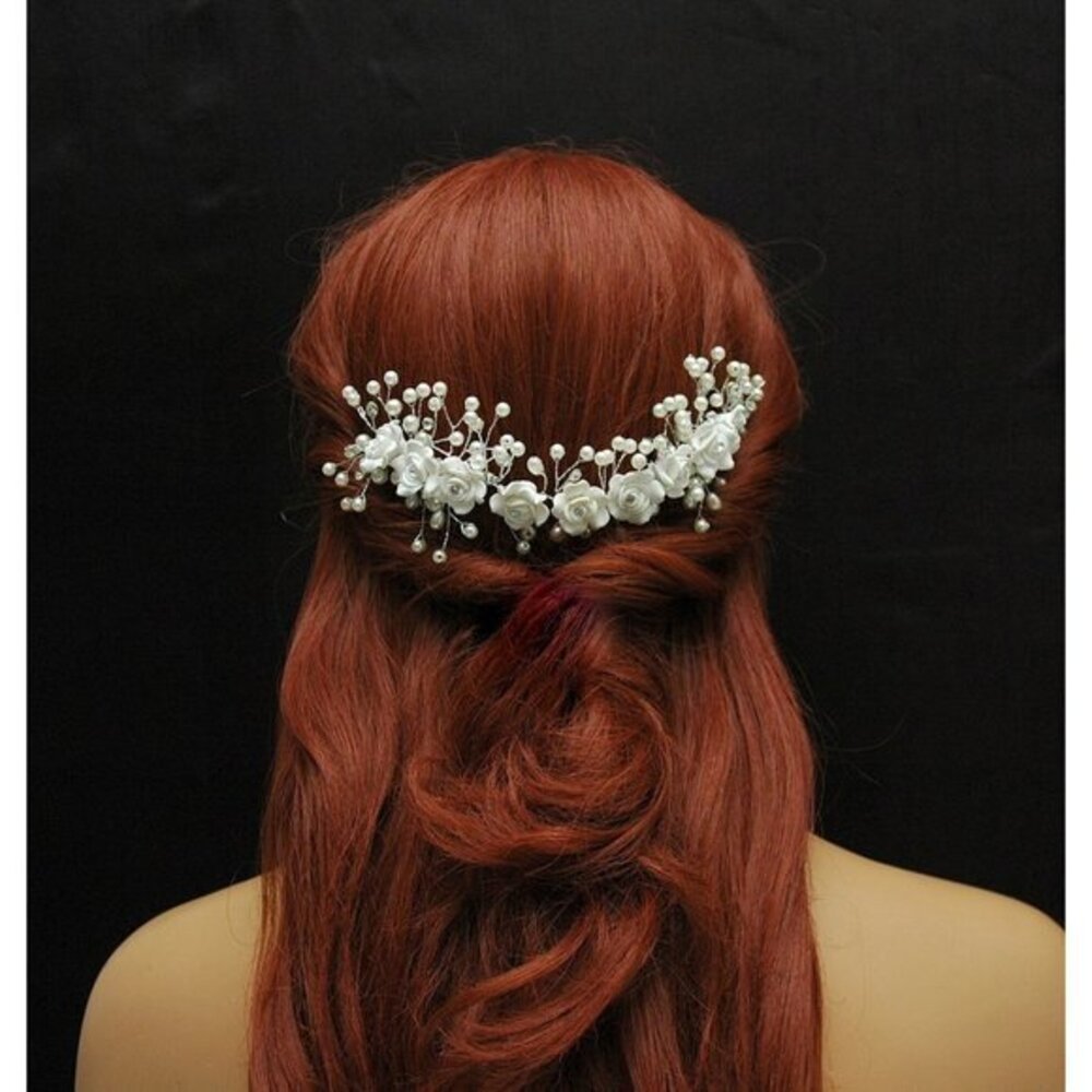 Bridal Hair Comb Wedding Floral